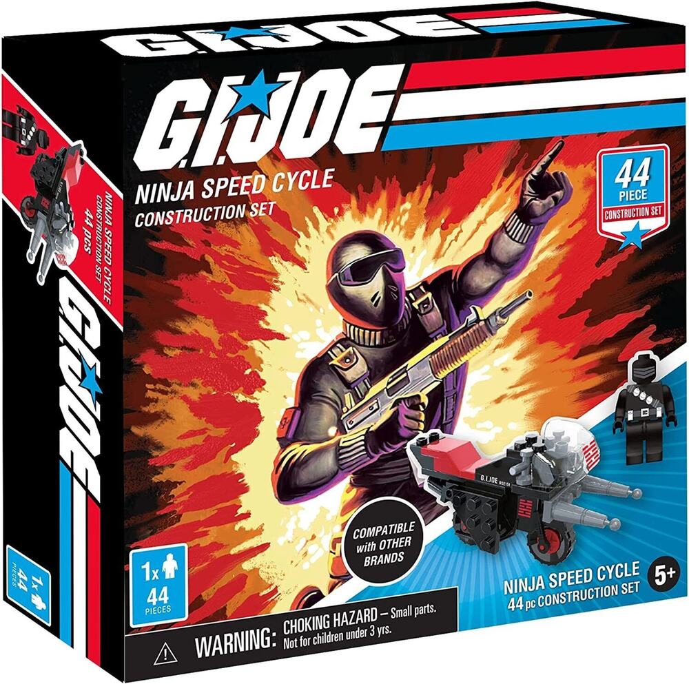 GI Joe Ninja Speed Cycle Construction Set, Building Kit (44 PCS)